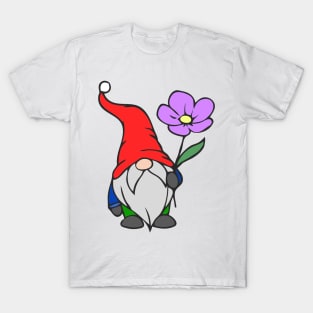 Gnome Holding A flower T-Shirt